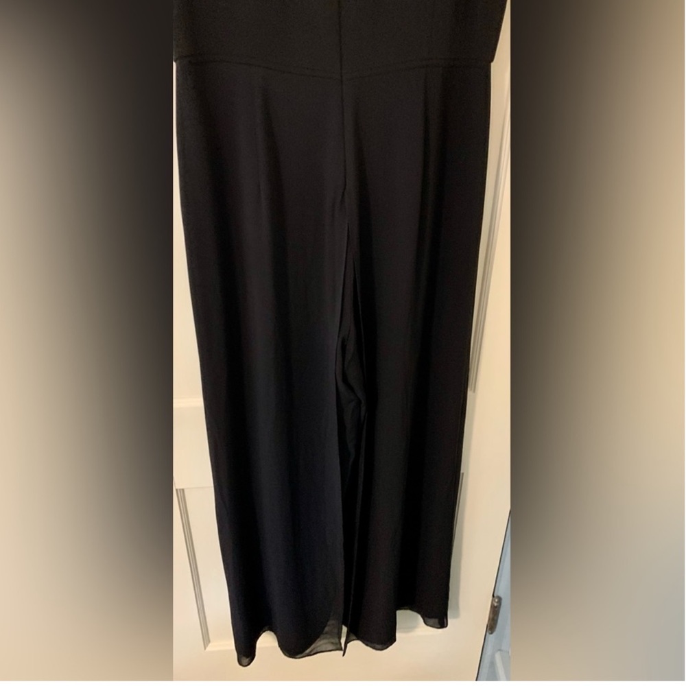 ANTONIO MELANI Illusion Neckline Overlay Jumpsuit Size 14 - Picture 7 of 15
